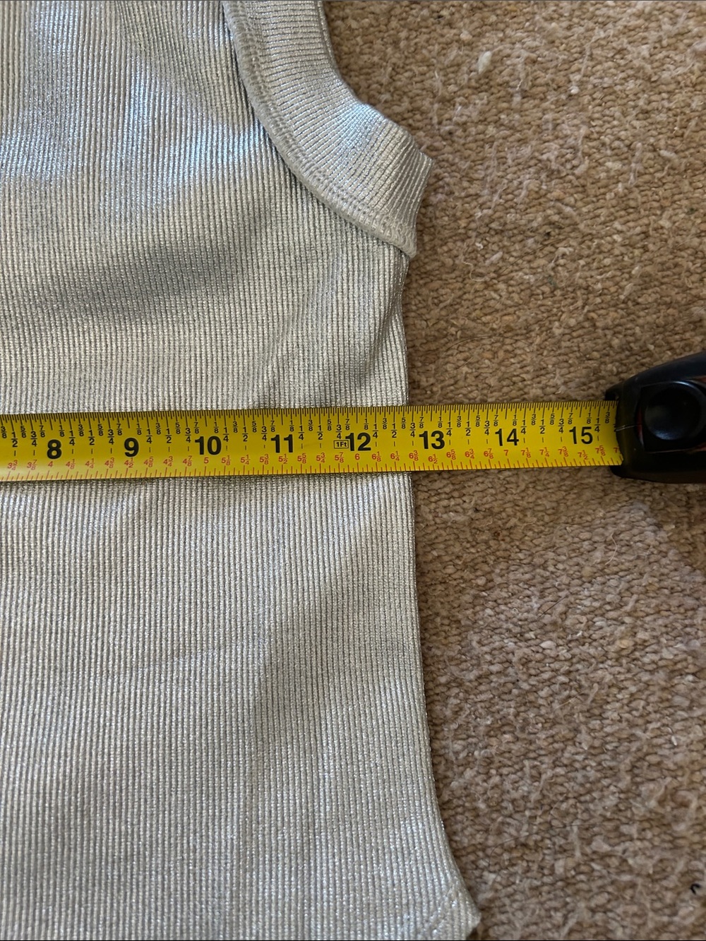 We The Free Ribbed Tank Top — Silver - Picture 4 of 7